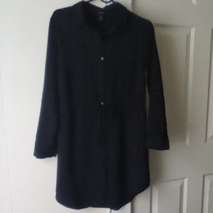 Forever 21 Black Shirt button up dress short